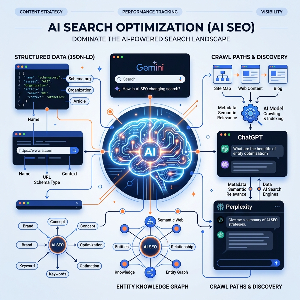 AI Search Optimization Graphic